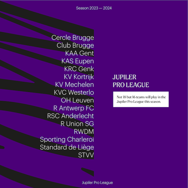 belgian pro league fixtures