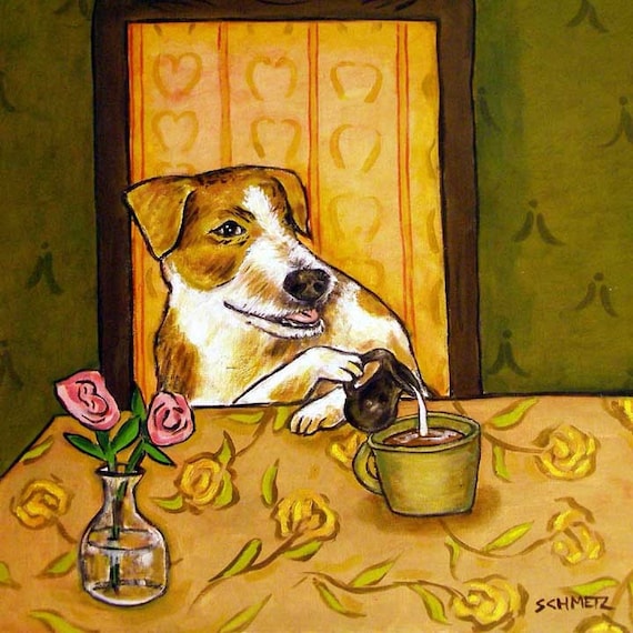 jack russell terrier cafe