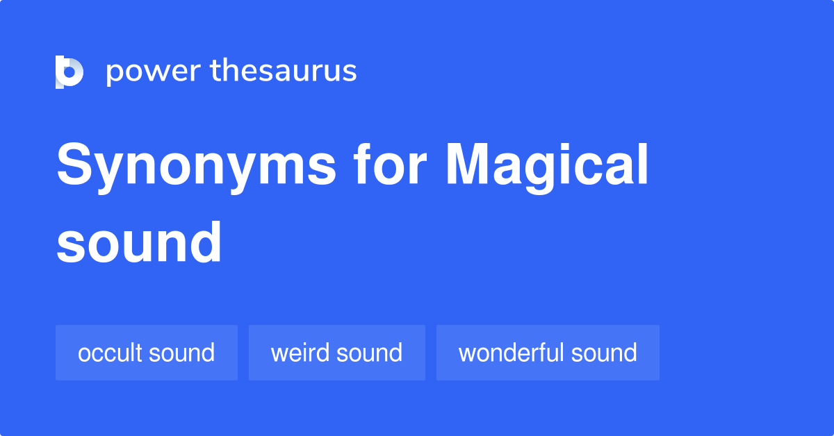 synonyms of magical