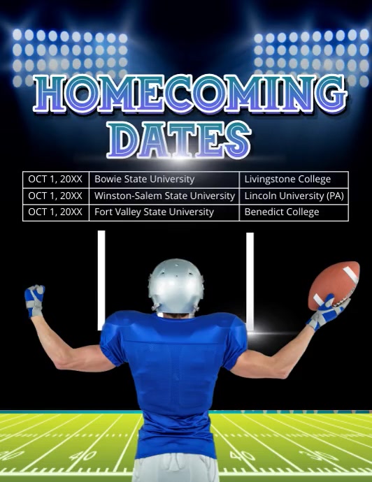 football homecoming flyers