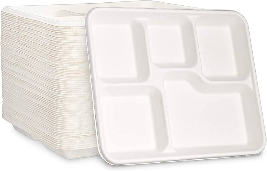 disposable plates with compartments