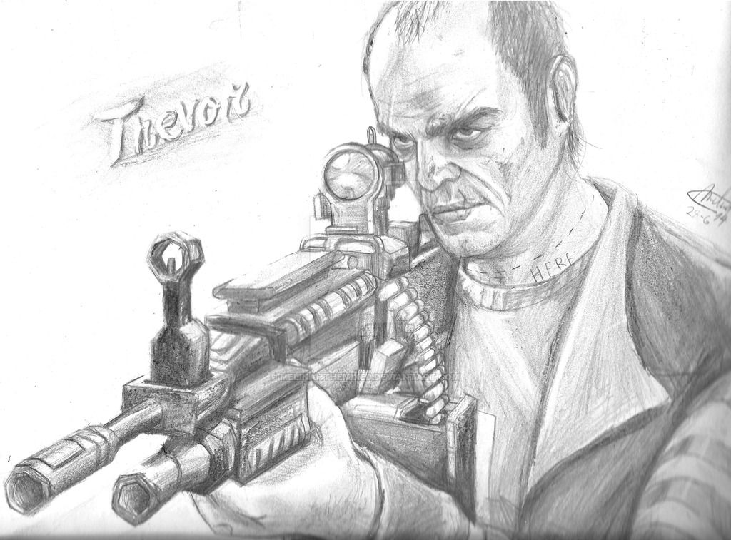 dibujo de gta 5 para colorear