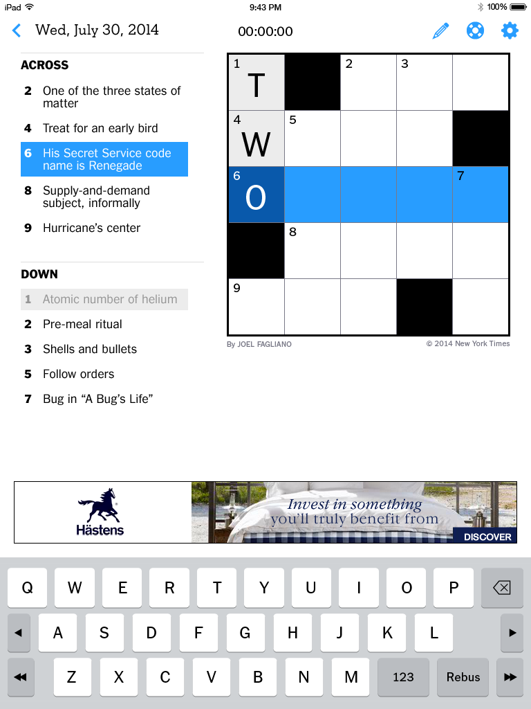 nytimes mini crossword today