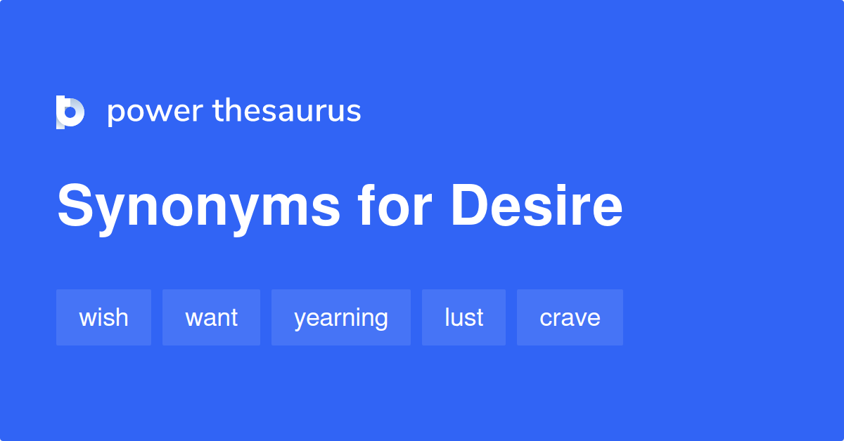 desire to synonym