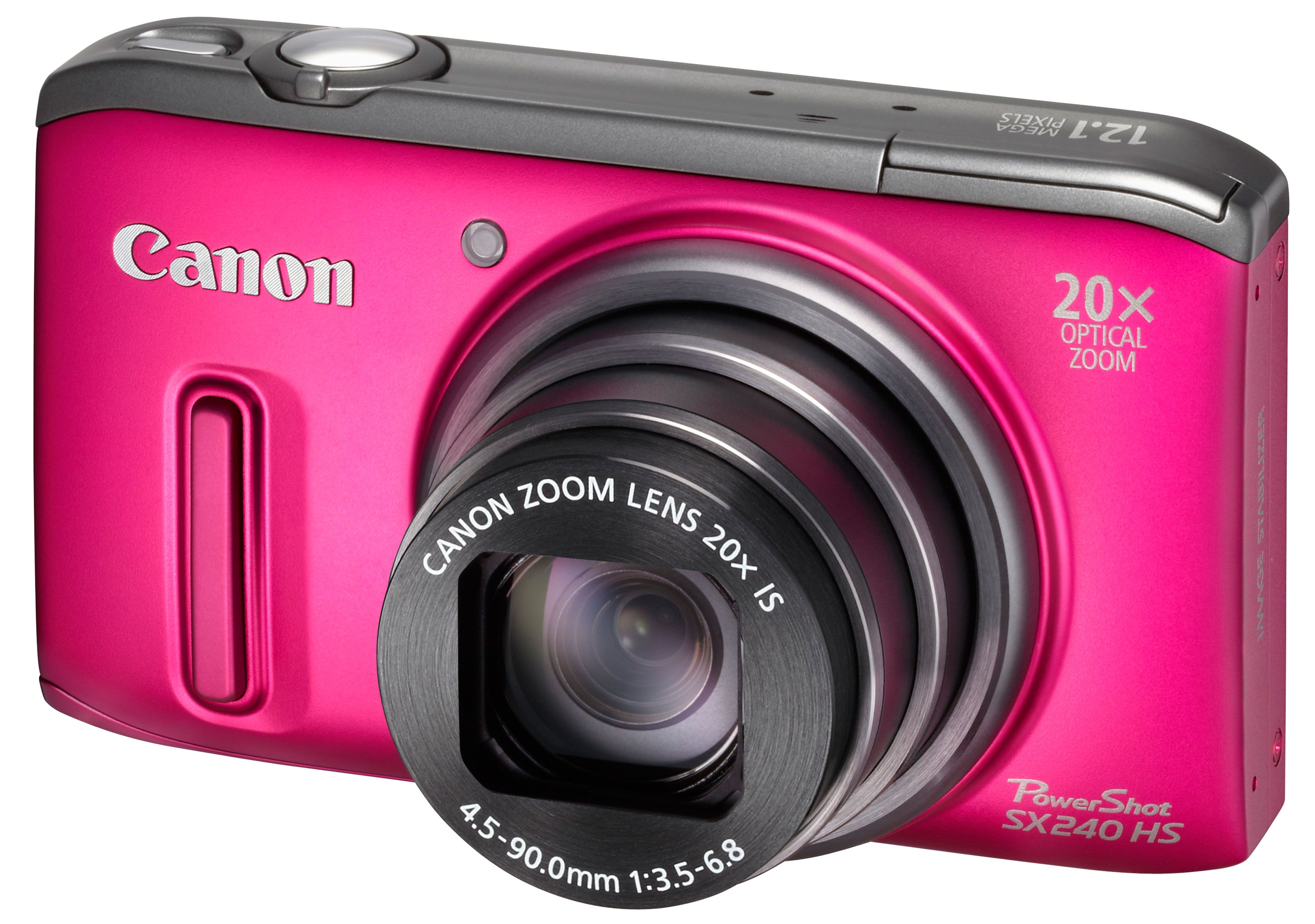 pink canon camera