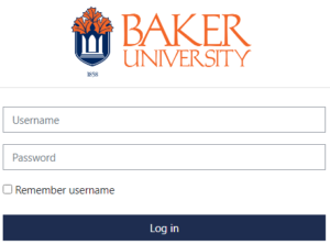 moodle baker university login