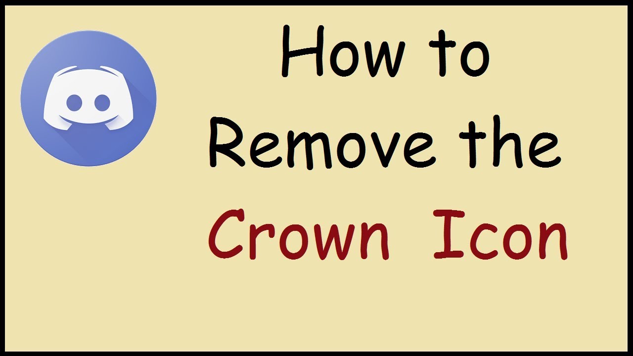 discord how to get rid of crown