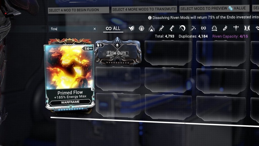 primed flow warframe market