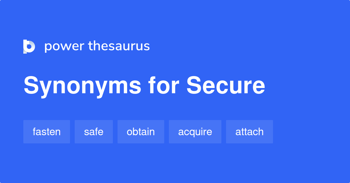 secure synonym