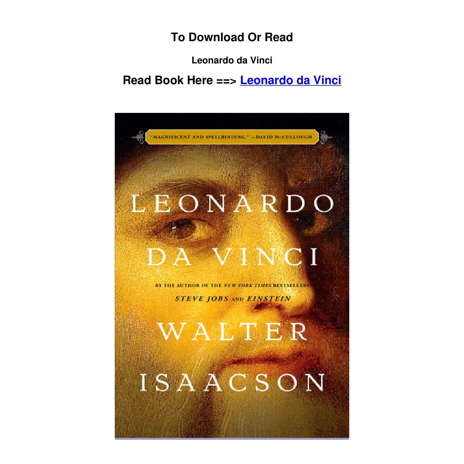 leonardo da vinci walter isaacson pdf download