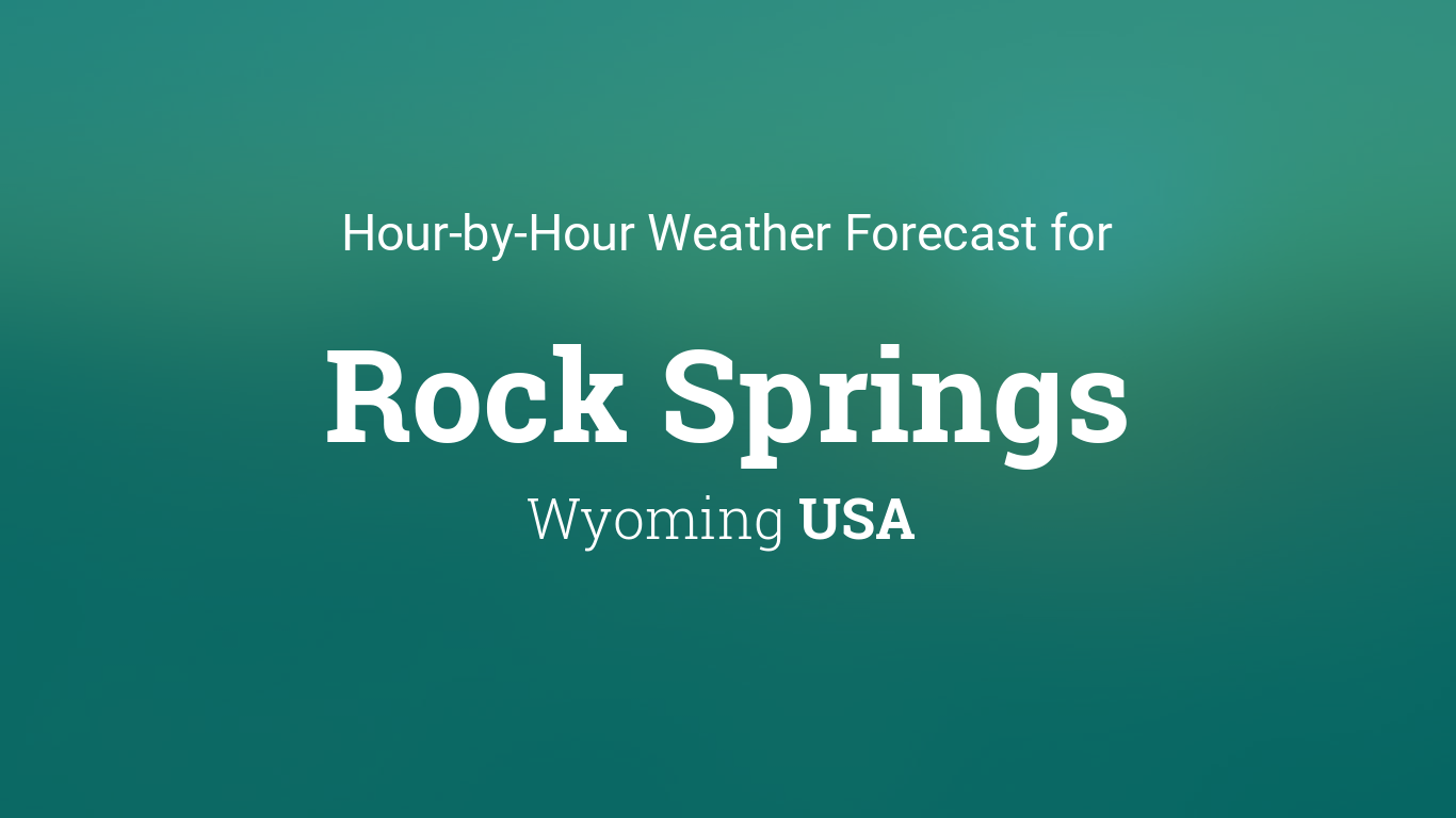 rock springs wy weather hourly