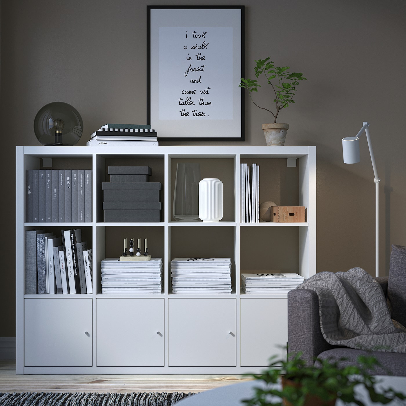 shelving unit ikea kallax