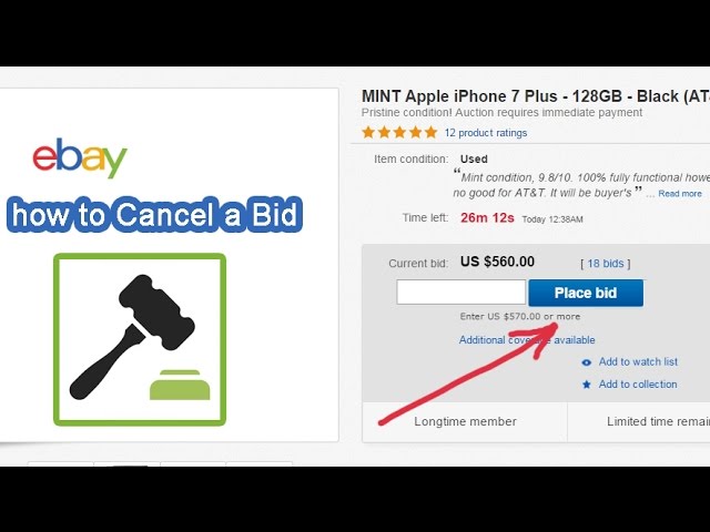 can you cancel a bid on ebay