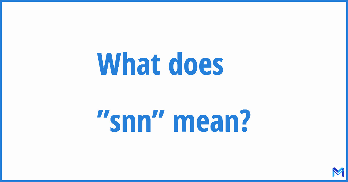 snn meaning slang