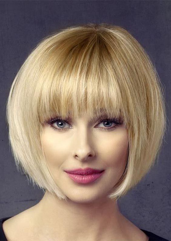 haircut bob with fringe