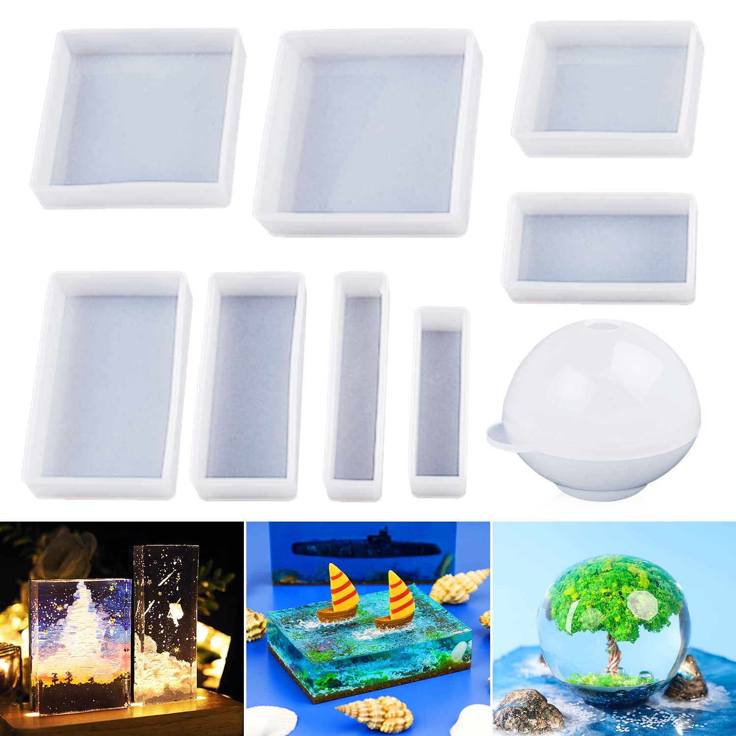 rectangle silicone molds for resin