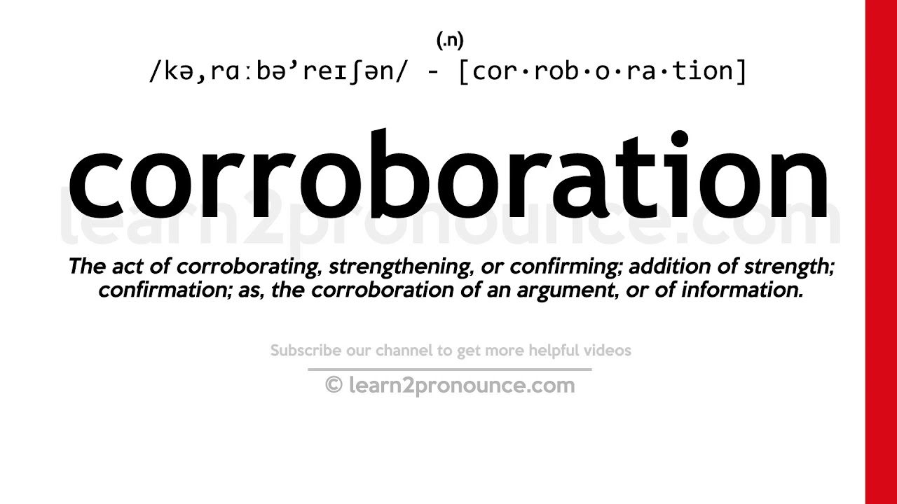corroboration definition
