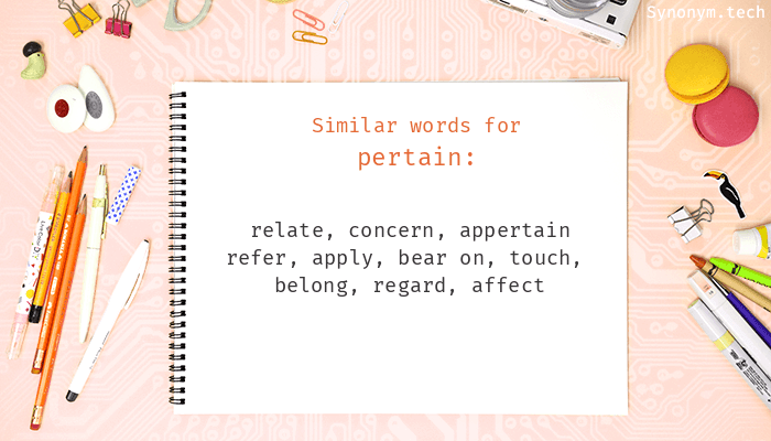 pertaining synonym