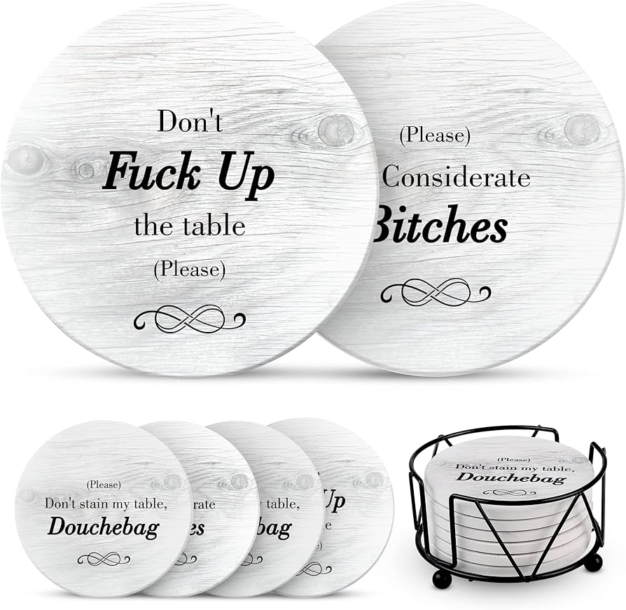 funny drink coasters