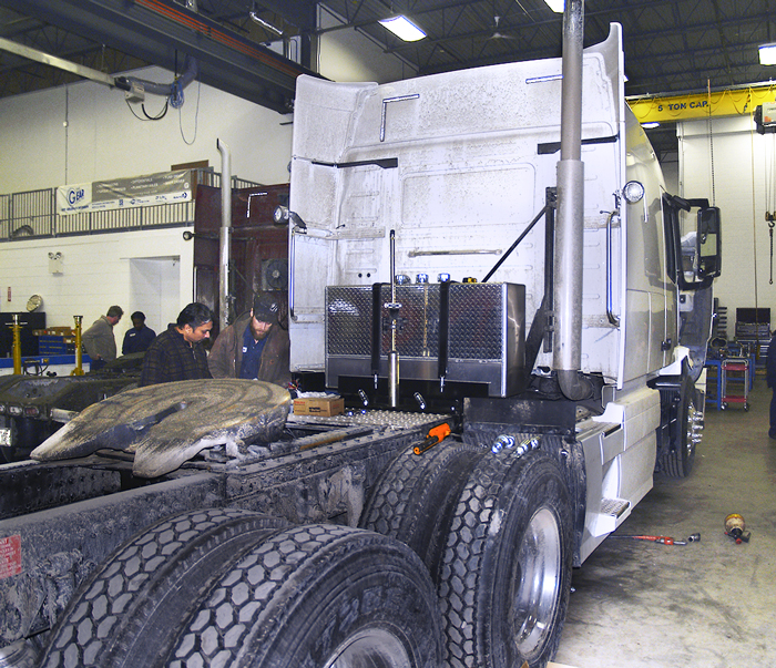 wet kit on a semi truck