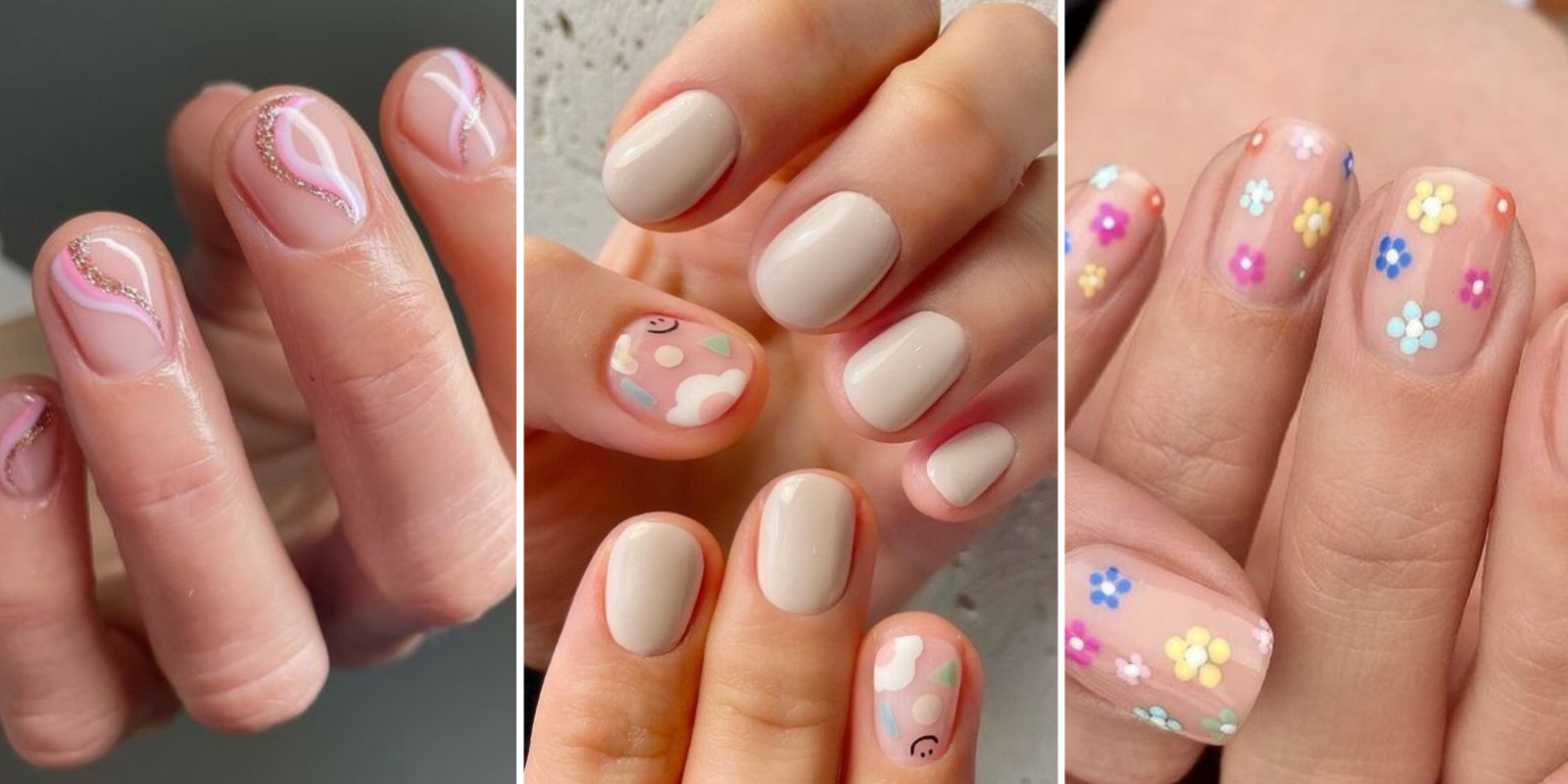 uñas sencillas para niñas