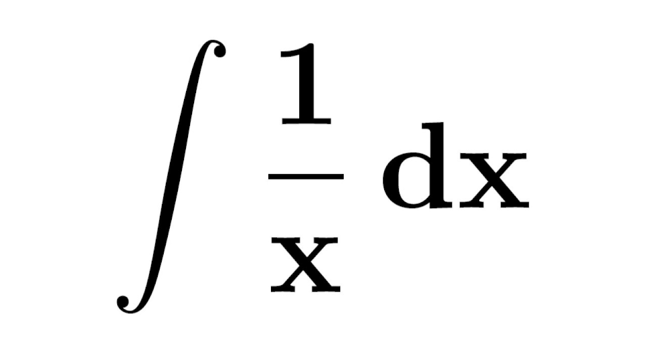 integral of 1/x