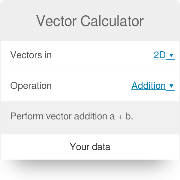 vector space calculator