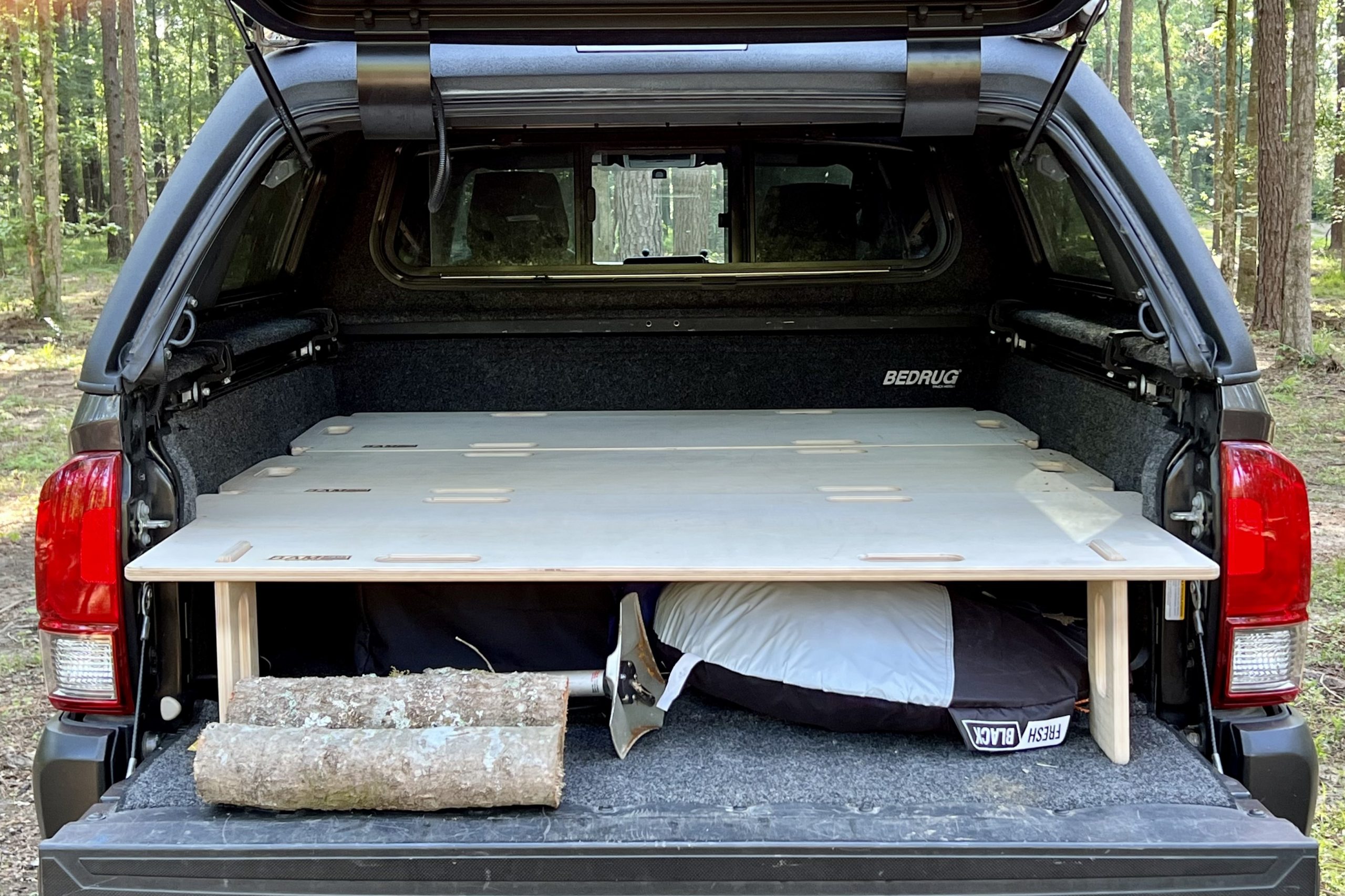 truck bed sleeping platform