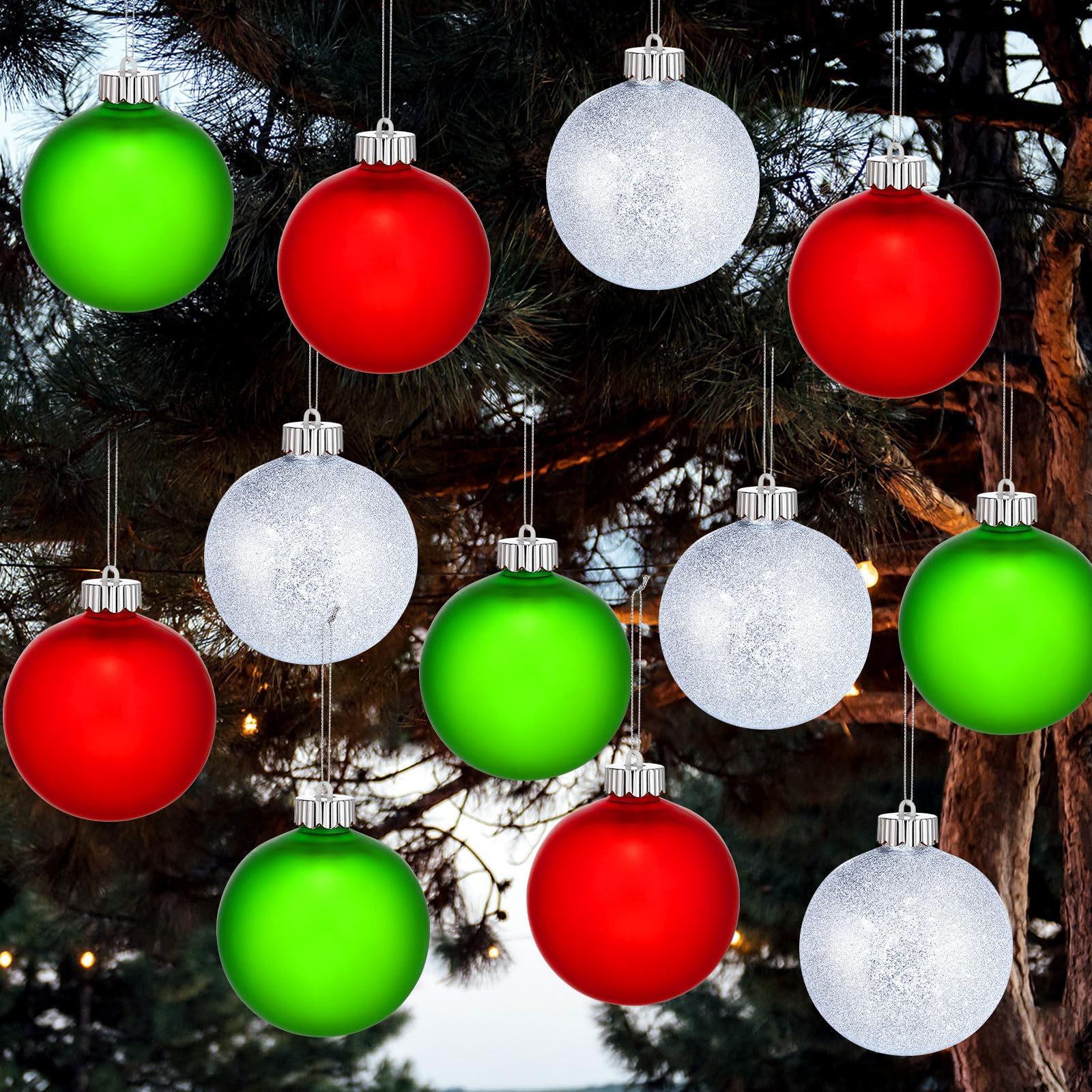 outdoor light up christmas balls