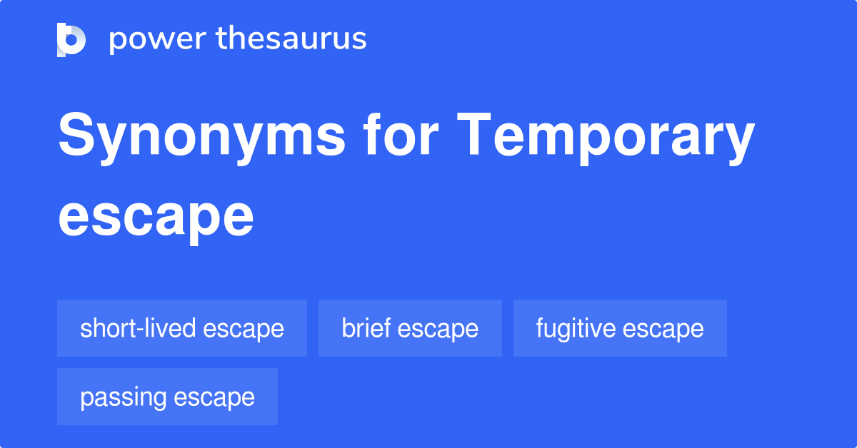 escape synonym