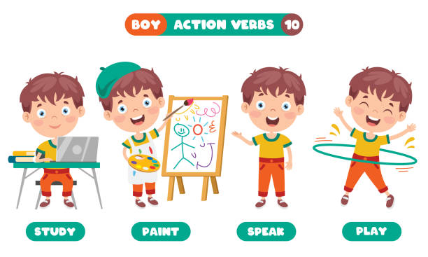 clip art of action words