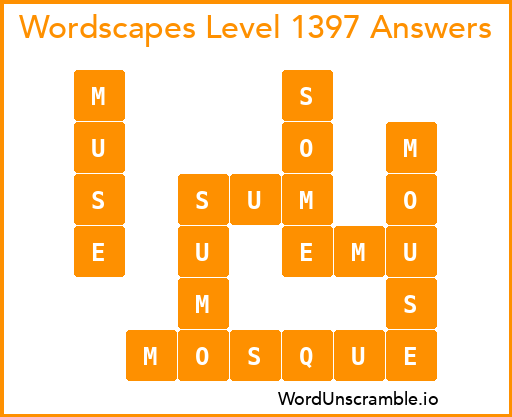 wordscapes level 1397