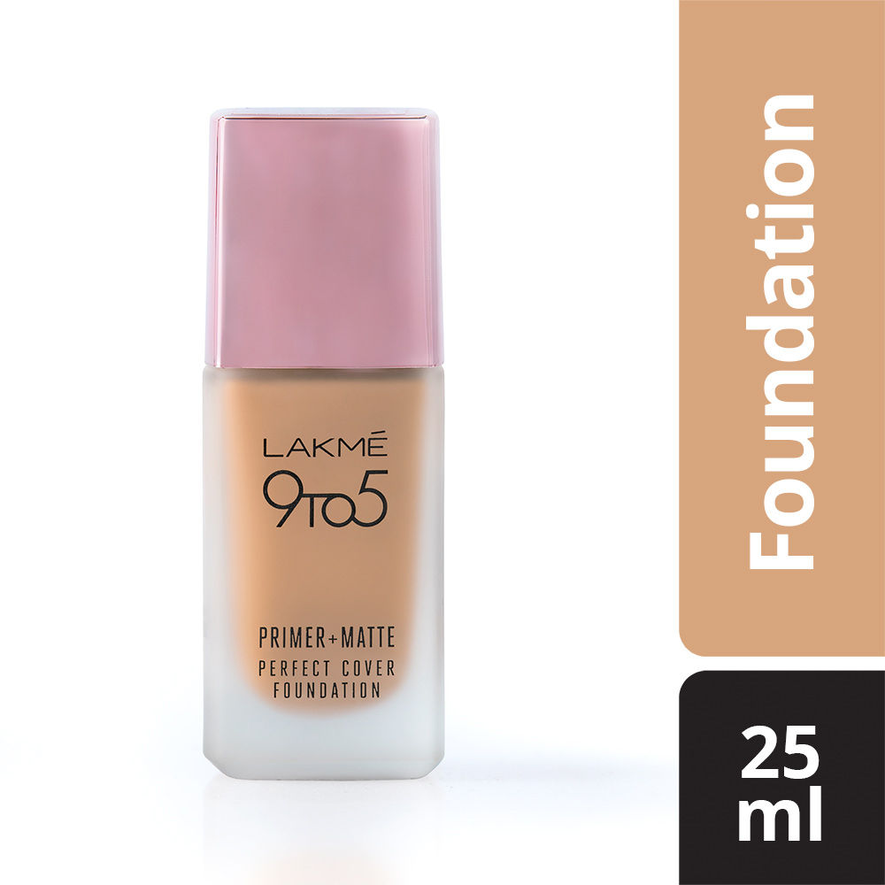 lakme 9 to 5 primer matte perfect cover foundation price