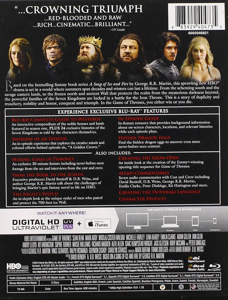 game of thrones season 4 bluray subtitles