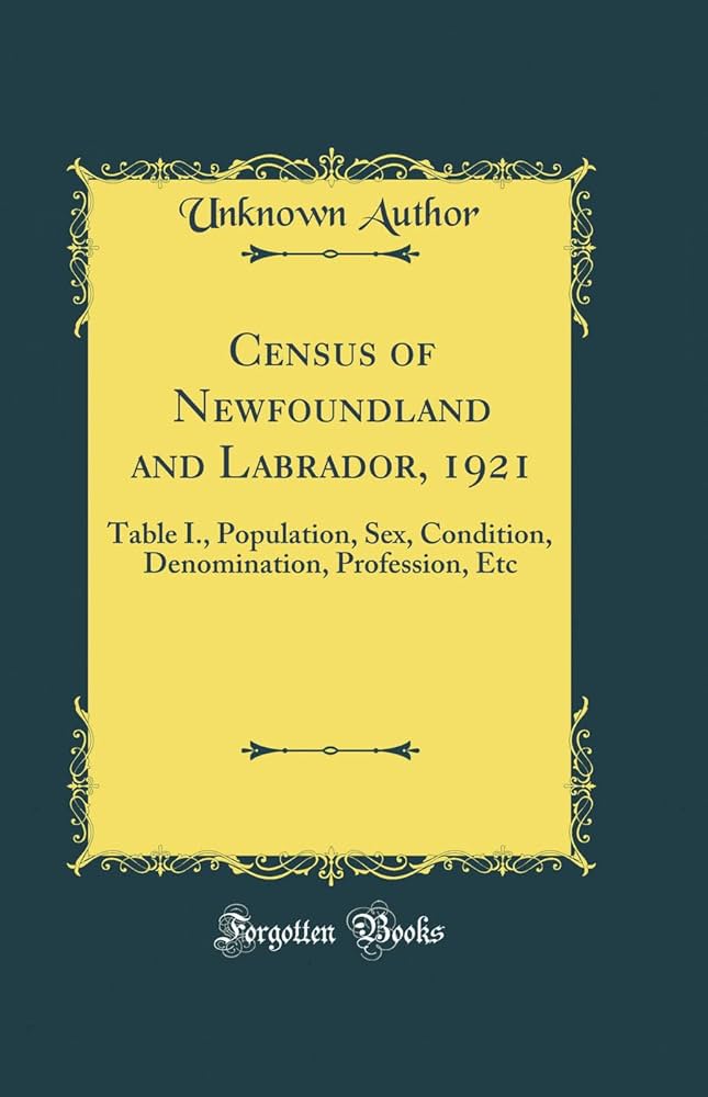 1921 newfoundland census