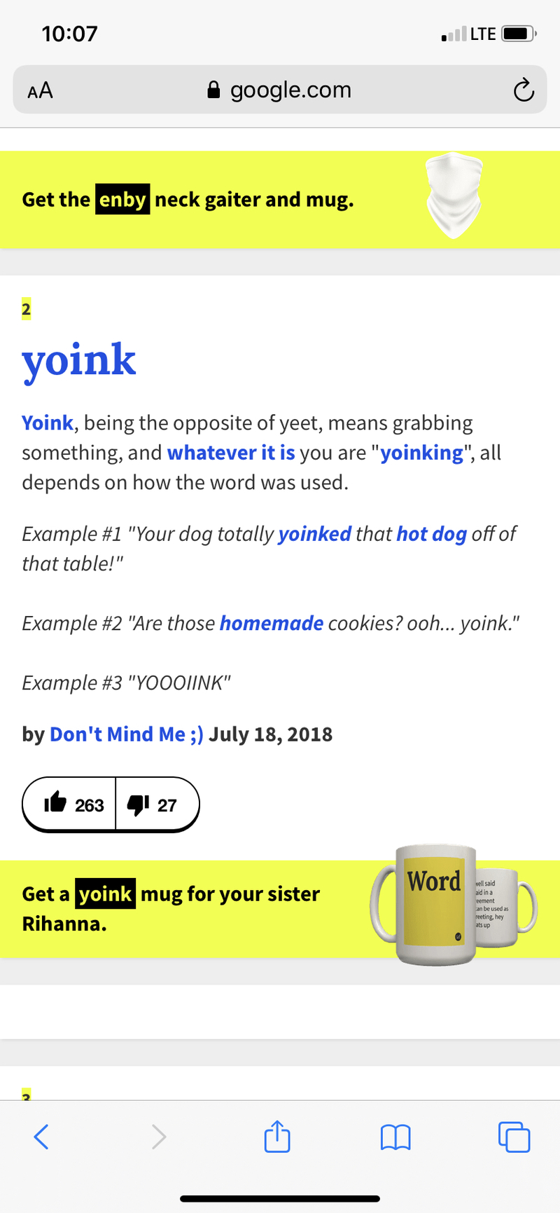 yoink meaning