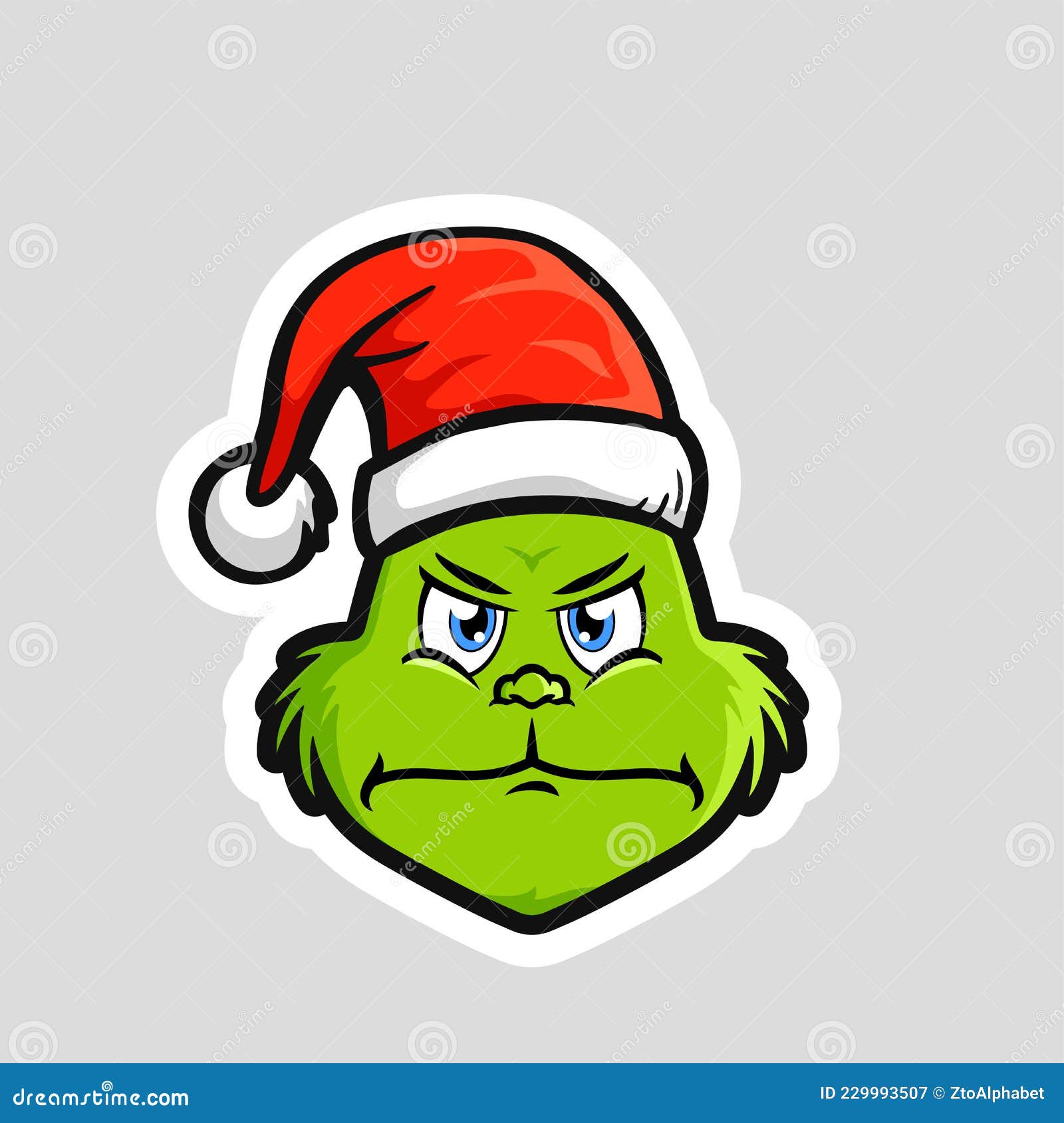 the grinch pouting