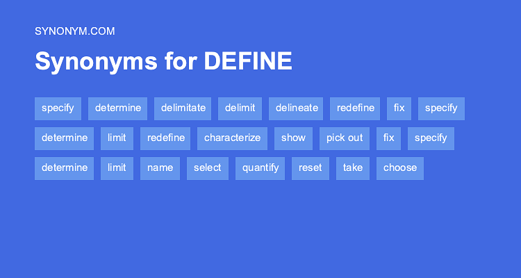 synonyms defining