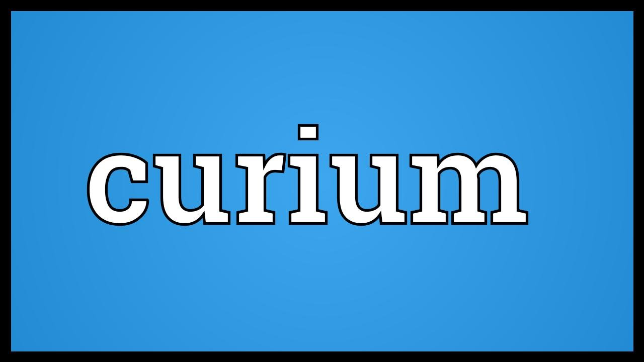 curium pronunciation