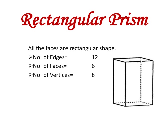 a rectangle has how many faces