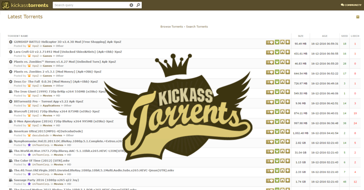 kickass torrent proxy list