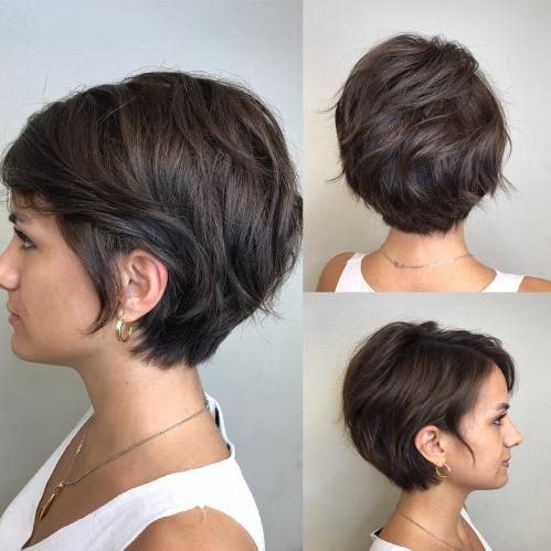 short bob hairstyles layered