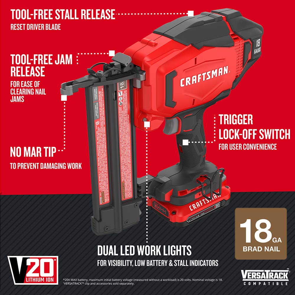 craftsman brad nailer