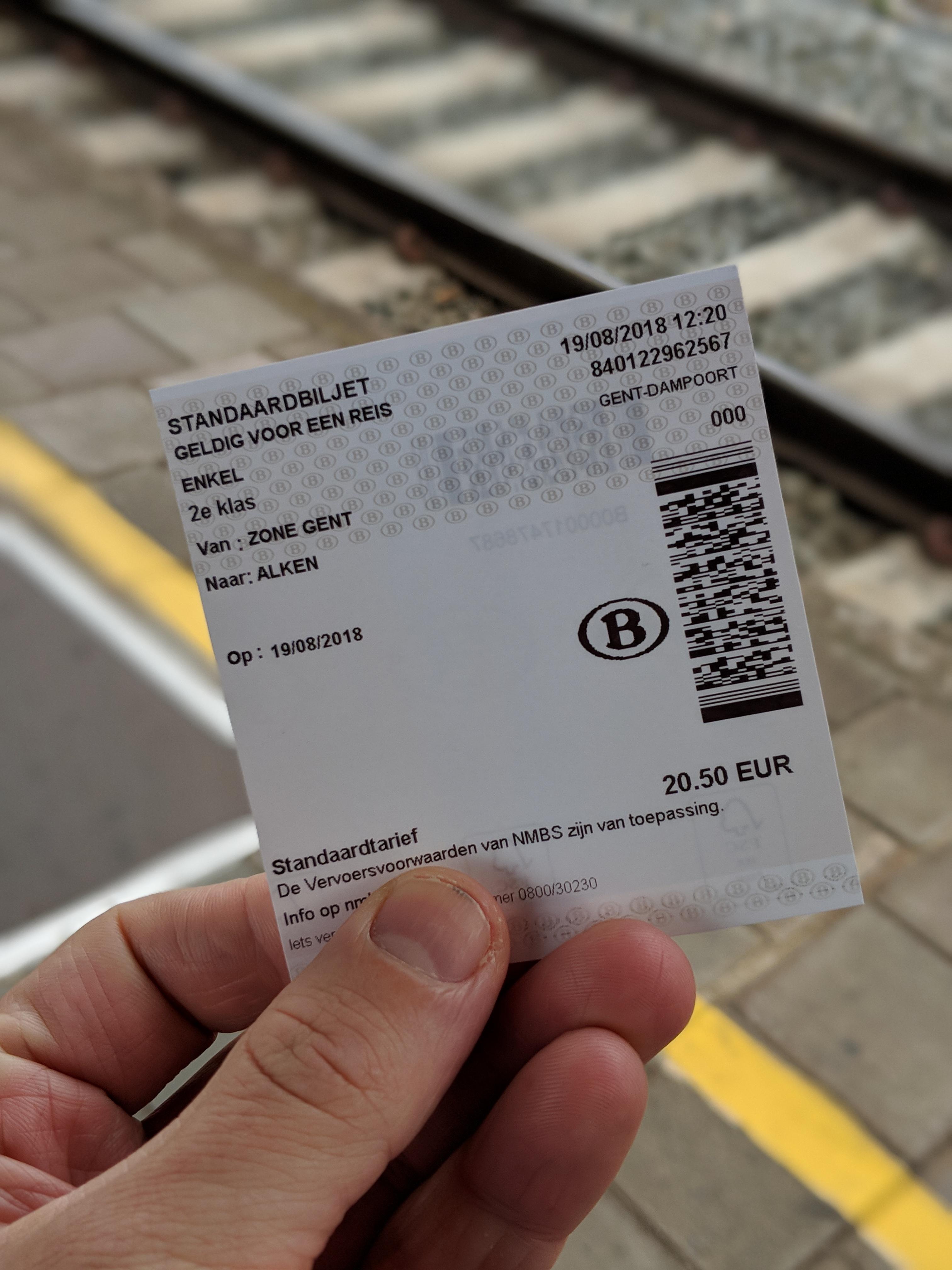 brussels to brugge train ticket