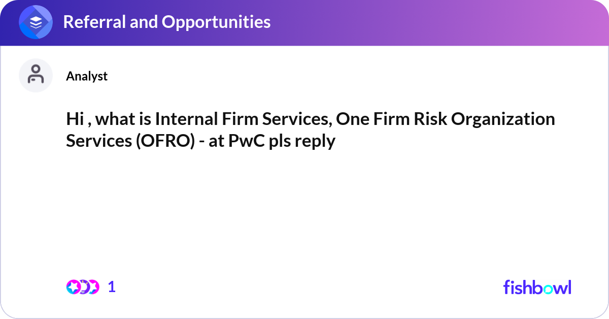 what is internal firm services