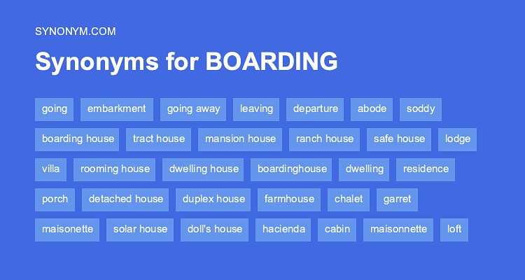 boarding synonym