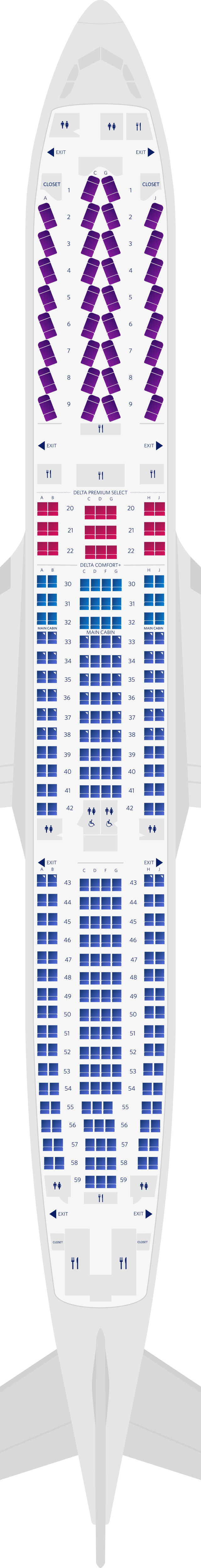 a330 300 seat plan