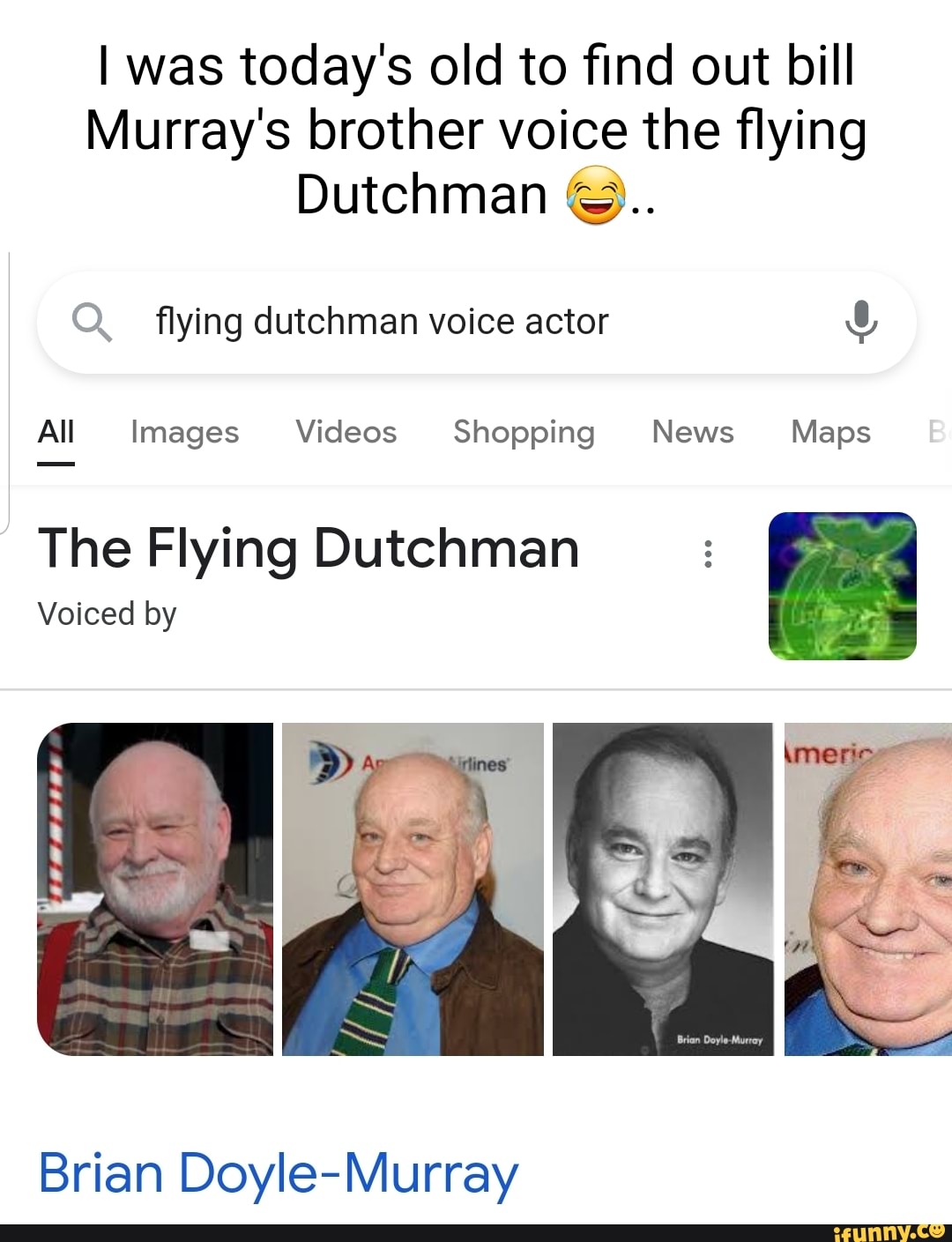 flying dutchman voice actor