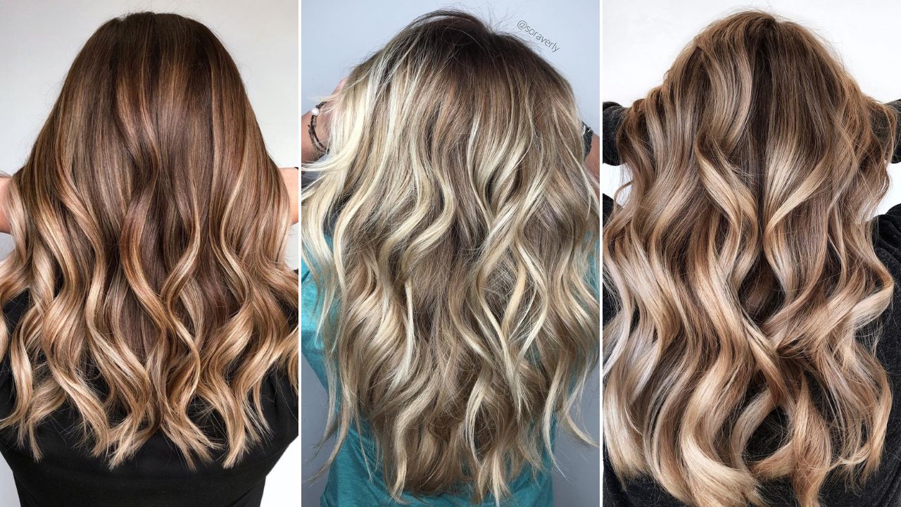 brown blonde balayage