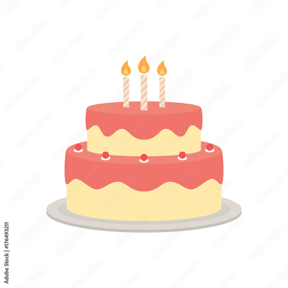 birthday cake vector